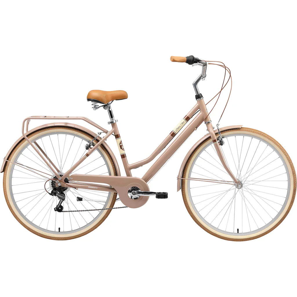 Bikestar Cityrad 7 Gang Shimano RD-TY21 Schaltwerk Kettenschaltung für Damen Kettenschaltung auf Rechnung bestellen Günstiger Verkauf