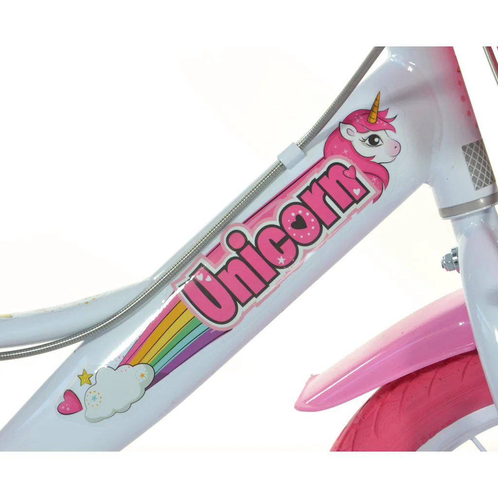 Dino Kinderfahrrad »Unicorn Einhorn« 1 Gang mit Stützrädern Korb und Puppensitz Meist gekauft