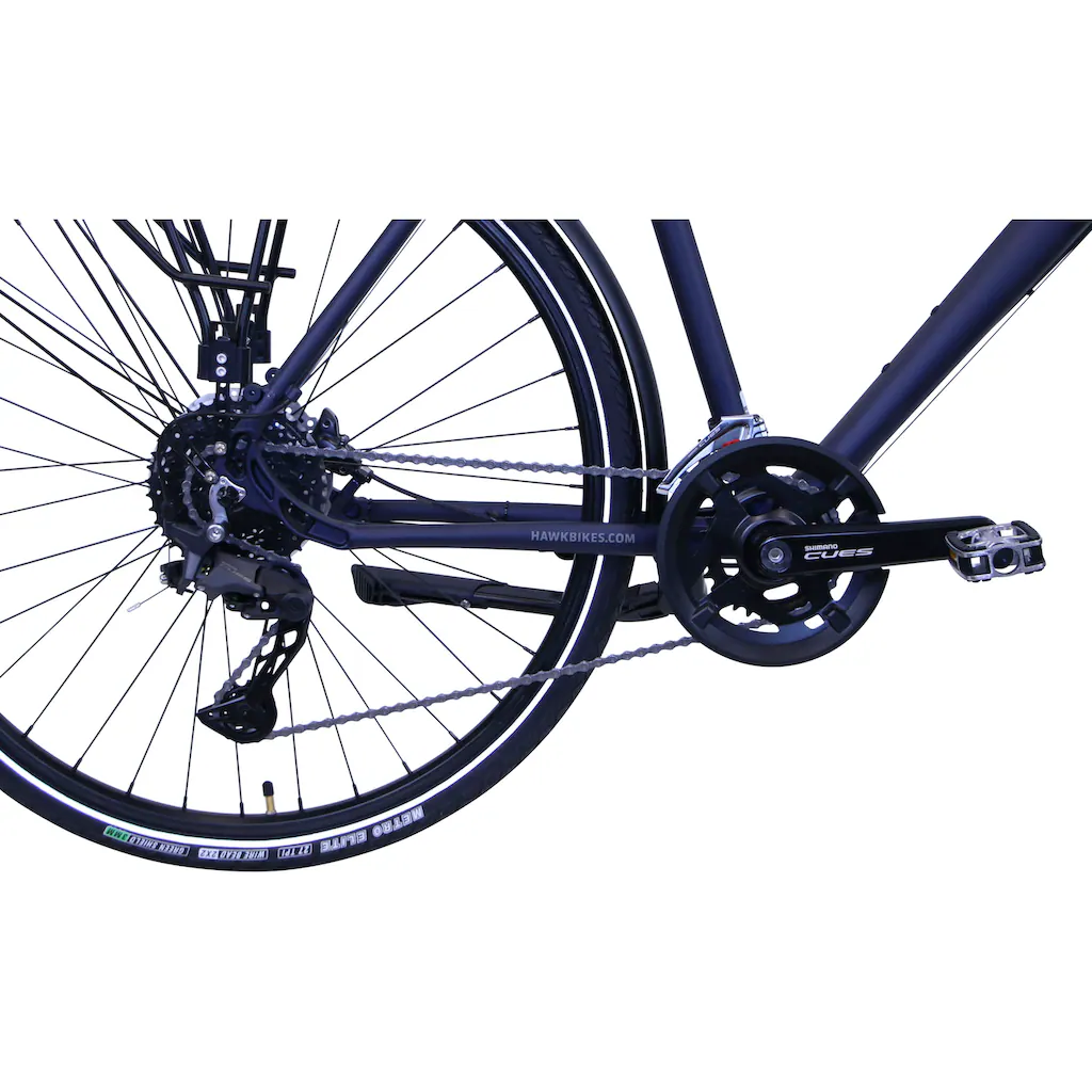 HAWK Bikes Trekkingrad »Trekking Gent Deluxe Plus Ocean Blue« 20 Gang Shimano Shimano CUES Schaltwerk für Herren auf Rechnung online kaufen Osterangebot