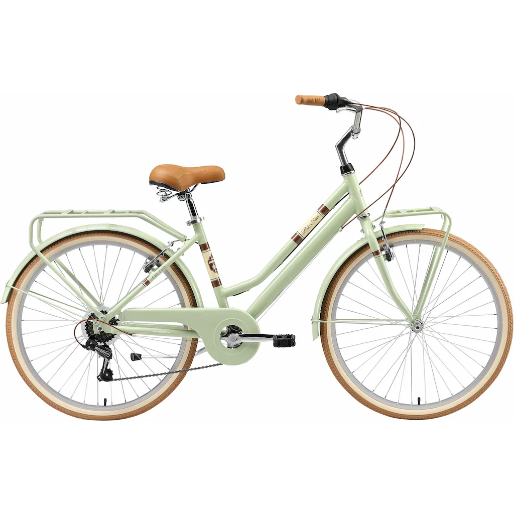Bikestar Cityrad 7 Gang Shimano RD-TY21 Schaltwerk Kettenschaltung für Damen Kettenschaltung auf Rechnung kaufen Online Outlet