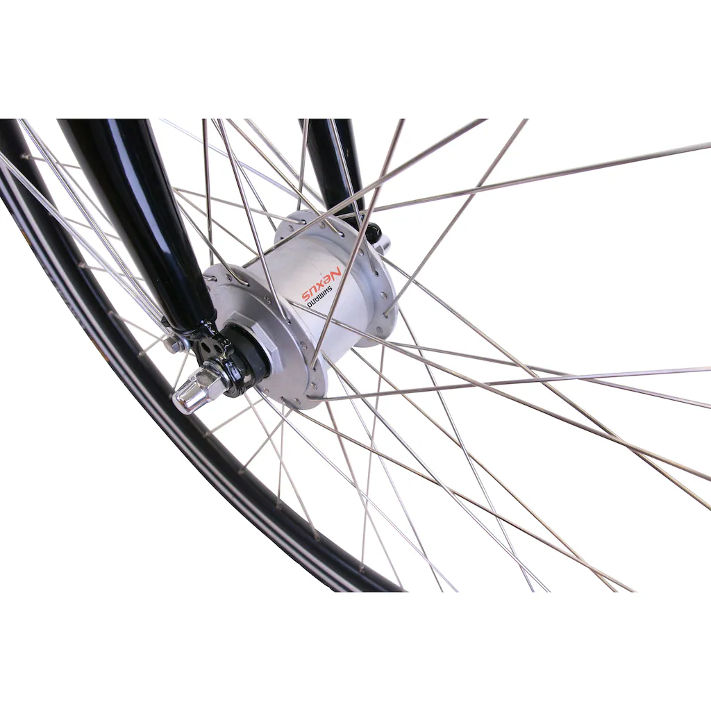 HAWK Bikes Cityrad »City Wave Deluxe Plus White« 7 Gang Shimano Nexus Schaltwerk für Damen und Herren auf Rechnung kaufen Große Rabatte