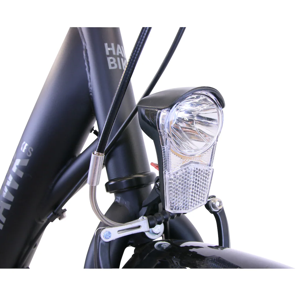 HAWK Bikes Cityrad »City Wave Premium Plus Black« 3 Gang Shimano Nexus Schaltwerk für Damen und Herren Räumungsverkauf