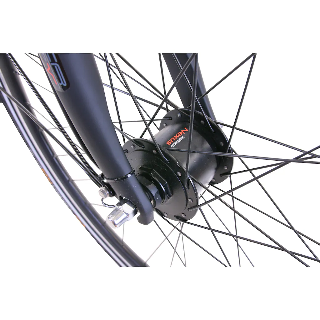 HAWK Bikes Trekkingrad »HAWK Trekking Gent Premium Plus Black« 24 Gang microSHIFT auf Rechnung VIP-Rabatte