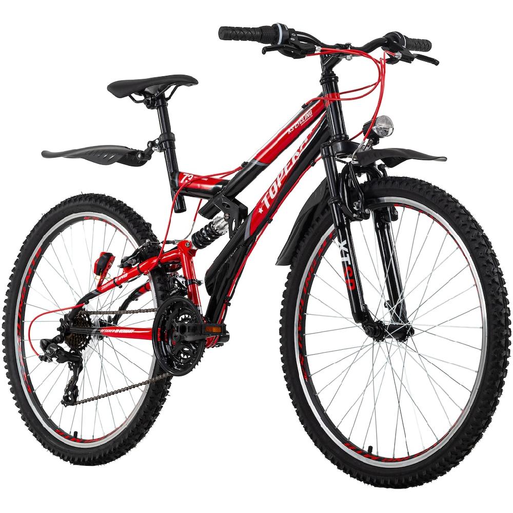 KS Cycling Mountainbike »Topeka« 21 Gang Shimano Tourney Schaltwerk Kettenschaltung für Damen und Herren Kettenschaltung Nur für heute
