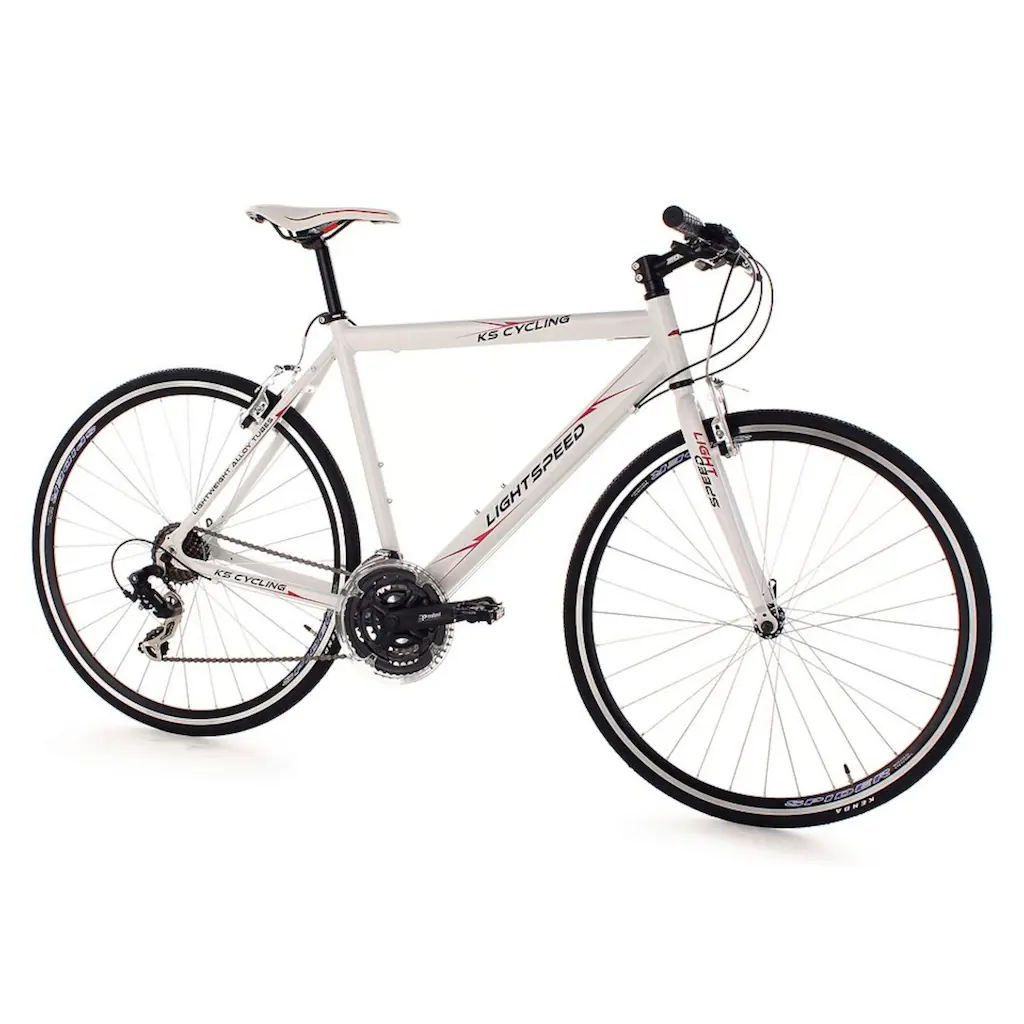 KS Cycling Fitnessbike »Lightspeed« 21 Gang Shimano Tourney RD-TX 35 Schaltwerk Kettenschaltung für Damen und Herren Kettenschaltung auf Raten zollfrei