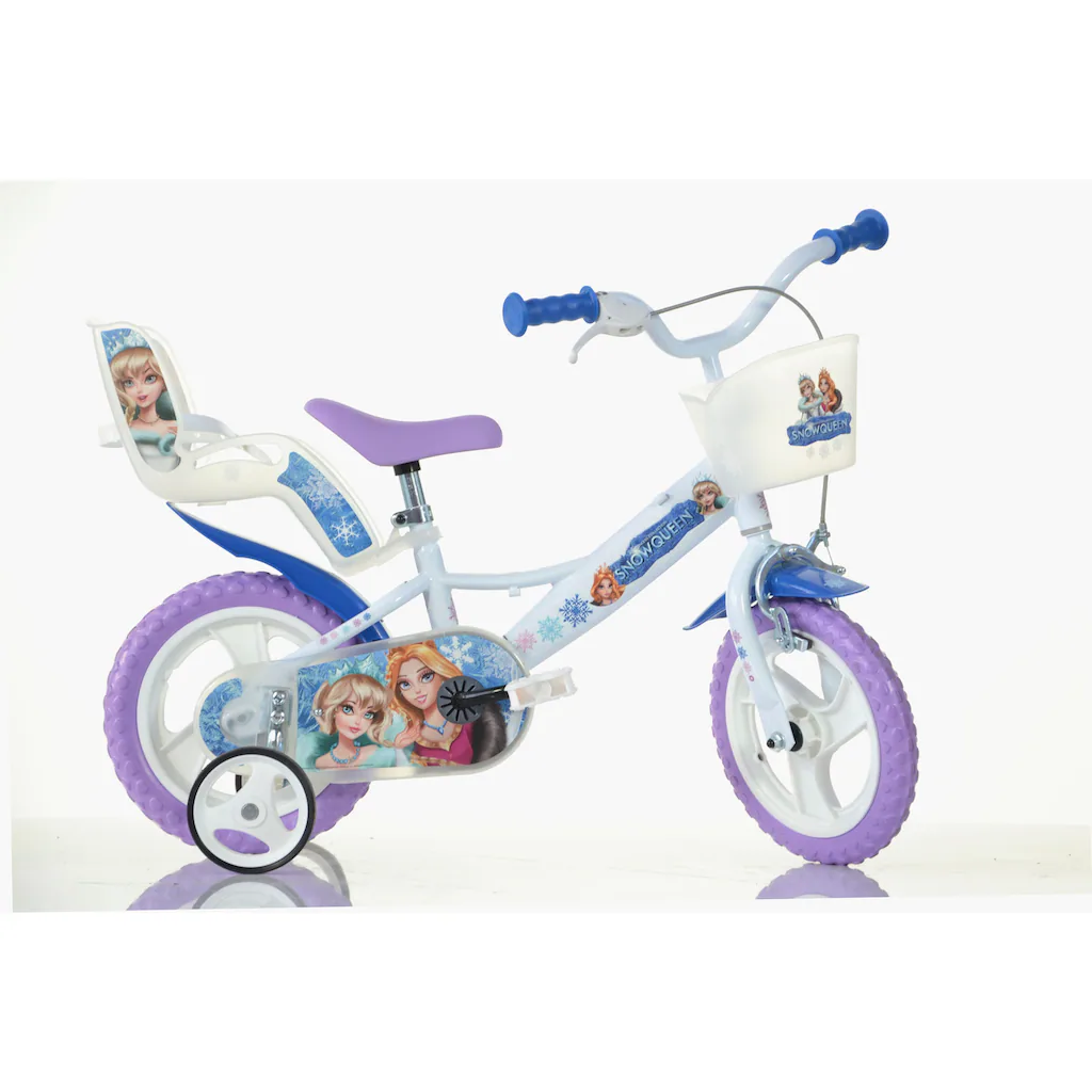 Dino Kinderfahrrad »Snow Queen Eiskönigin 12 Zoll« 1 Gang mit Stützrädern Korb und Puppensitz auf Rechnung online bestellen Hotsell