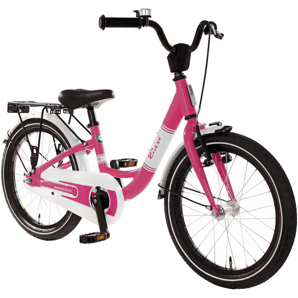 Bachtenkirch Kinderfahrrad »18" Baxi - pink« 1 Gang ohne Schaltung (Packung) Alu Kinderfahrrad mit Vollausstattung erhältlich in 14/16/18 Zoll auf Rechnung online bestellen Valentinstagsangebot