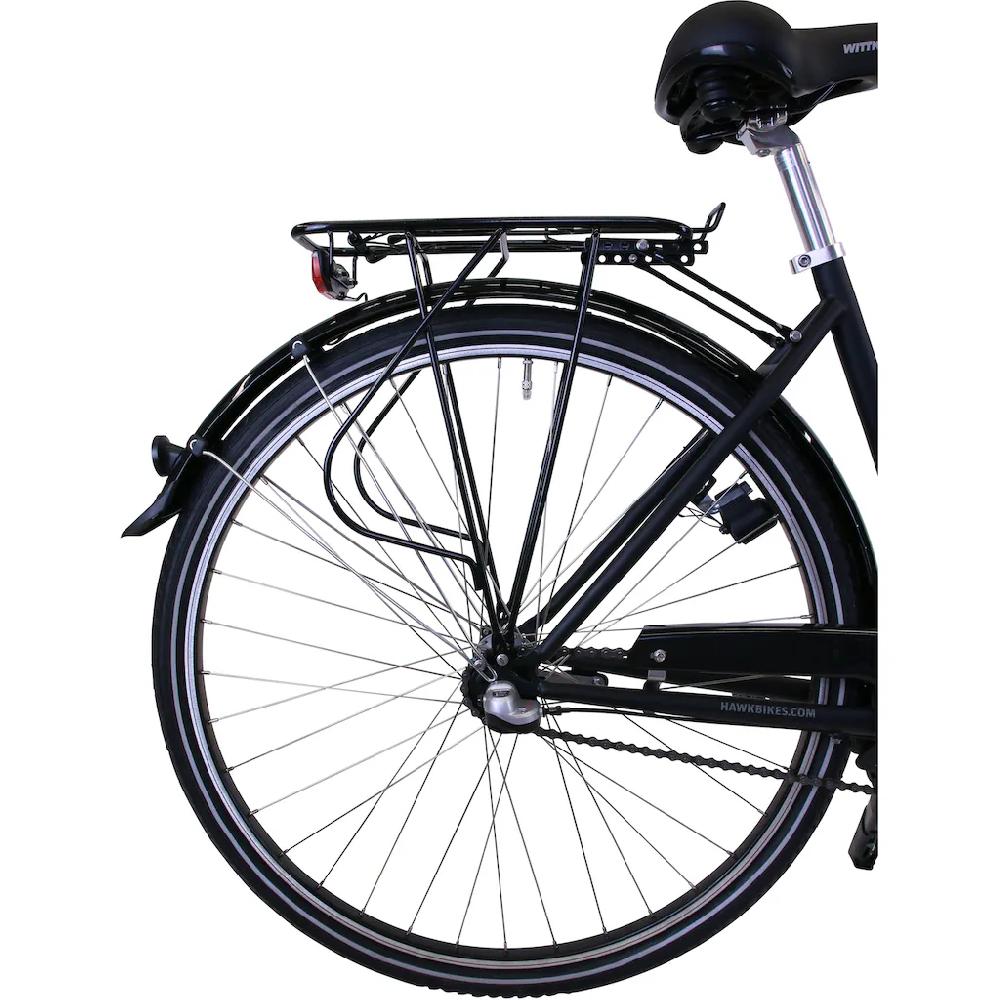 HAWK Bikes Cityrad »City Wave Premium Black« 3 Gang Shimano Nexus Schaltwerk für Damen und Herren auf Raten Tägliche Deals