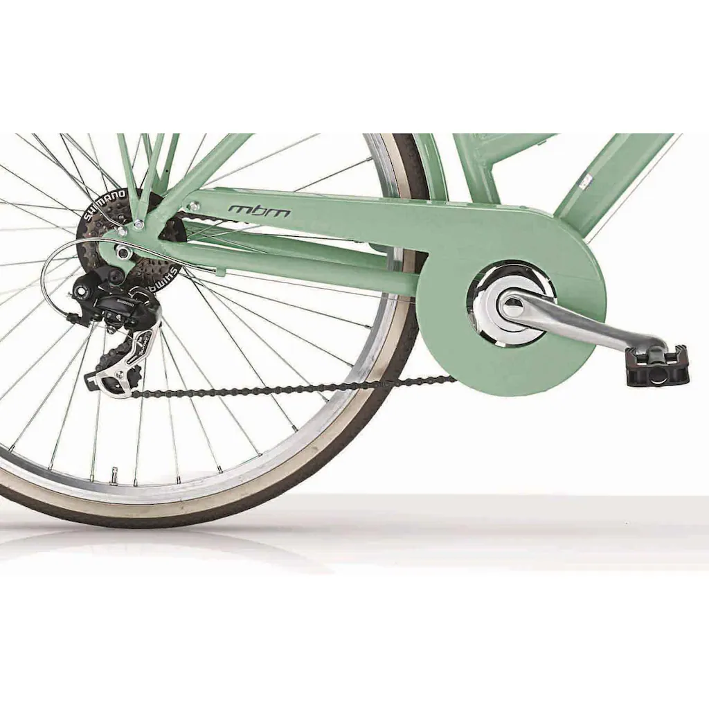 MBM Trekkingrad »New Boulevard« 18 Gang Shimano TY300 Schaltwerk Kettenschaltung für Damen Kettenschaltung auf Rechnung online bestellen Tiefpreis