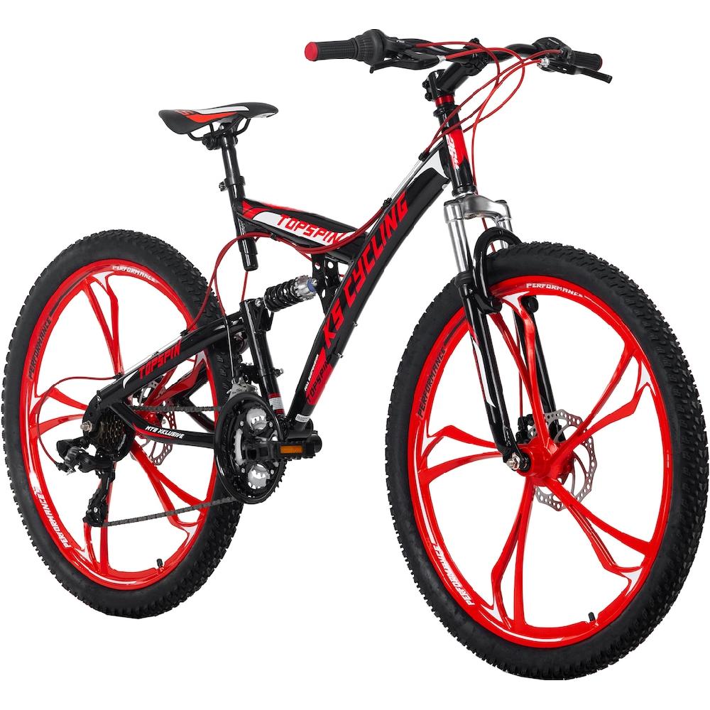 KS Cycling Mountainbike »Topspin« 21 Gang Shimano Tourney Schaltwerk Kettenschaltung für Herren Kettenschaltung auf Raten 50% Rabatt mit kostenlosem Versand
