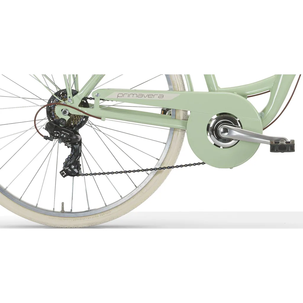 MBM Cityrad »NEW Primavera« 6 Gang Shimano TY300 Schaltwerk Kettenschaltung für Damen Kettenschaltung auf Rechnung online bestellen Rabatt