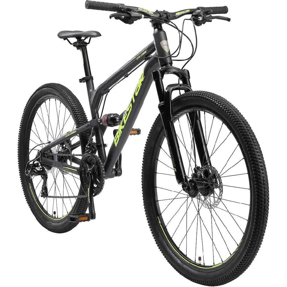 Bikestar Mountainbike 21 Gang Shimano RD-TY300 Schaltwerk Kettenschaltung für Damen und Herren Kettenschaltung auf Raten Im Verkauf