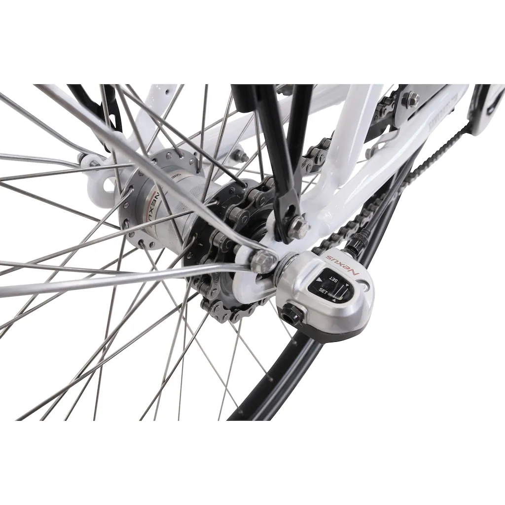 HAWK Bikes Cityrad »City Wave Premium White« 3 Gang Shimano Nexus Schaltwerk für Damen und Herren auf Rechnung bestellen Angebote