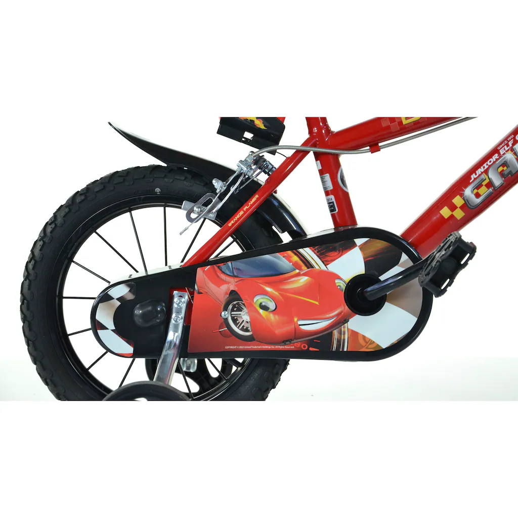 Dino Kinderfahrrad »Cars Buddy« 1 Gang mit Stützrädern Trinkflasche und Frontschild Fabrikpreis