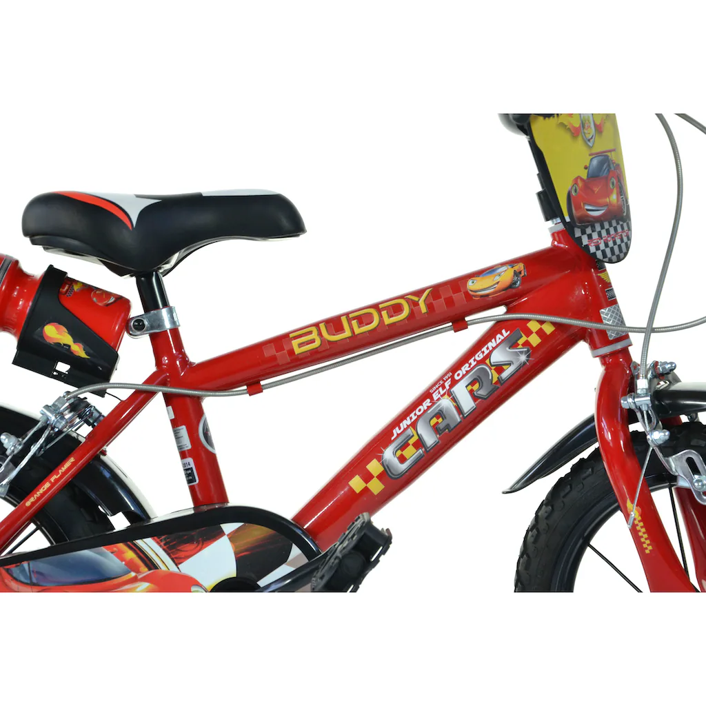 Dino Kinderfahrrad »Cars Buddy« 1 Gang mit Stützrädern Trinkflasche und Frontschild Fabrikpreis