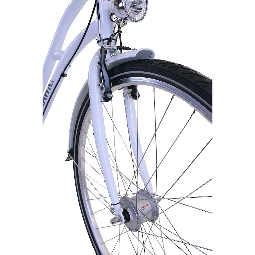 HAWK Bikes Cityrad »City Classic Joy White« 3 Gang Shimano Nexus Schaltwerk für Damen und Herren auf Raten Online Shopping