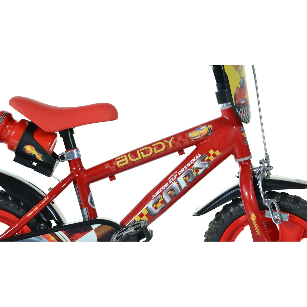 Dino Kinderfahrrad »Cars Buddy 12 Zoll« 1 Gang mit Stützrädern Trinkflasche und Frontschild Nur noch ein Tag übrig