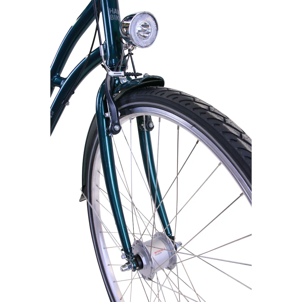 HAWK Bikes Cityrad »City Classic Joy British Green« 3 Gang Shimano Nexus Schaltwerk für Damen und Herren auf Raten Fabrik Onlineshop