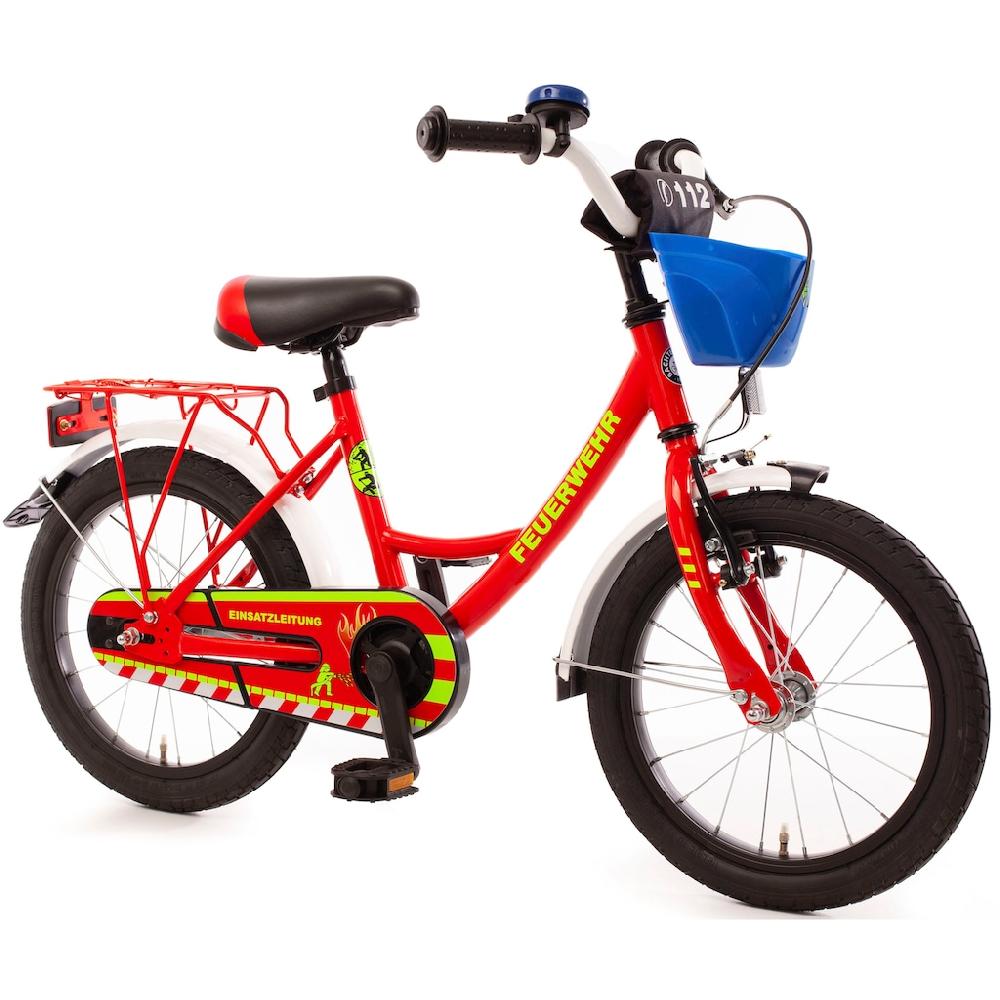 Bachtenkirch Kinderfahrrad »16" Feuerwehr« 1 Gang ohne Schaltung auf Rechnung online kaufen Osterangebot