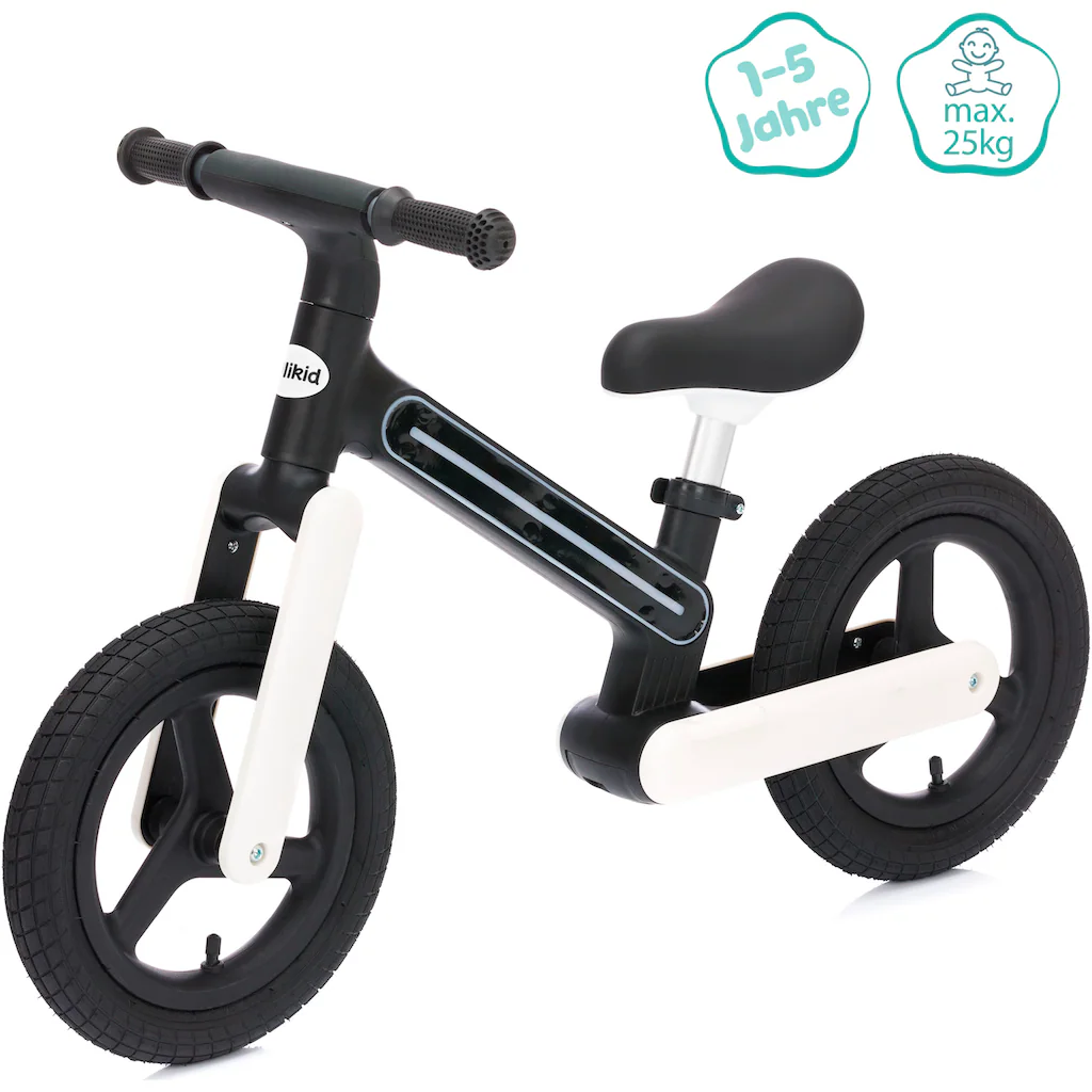 Fillikid Laufrad »Balance Bike Flash schwarz« mit Luftreifen Weihnachtsangebot
