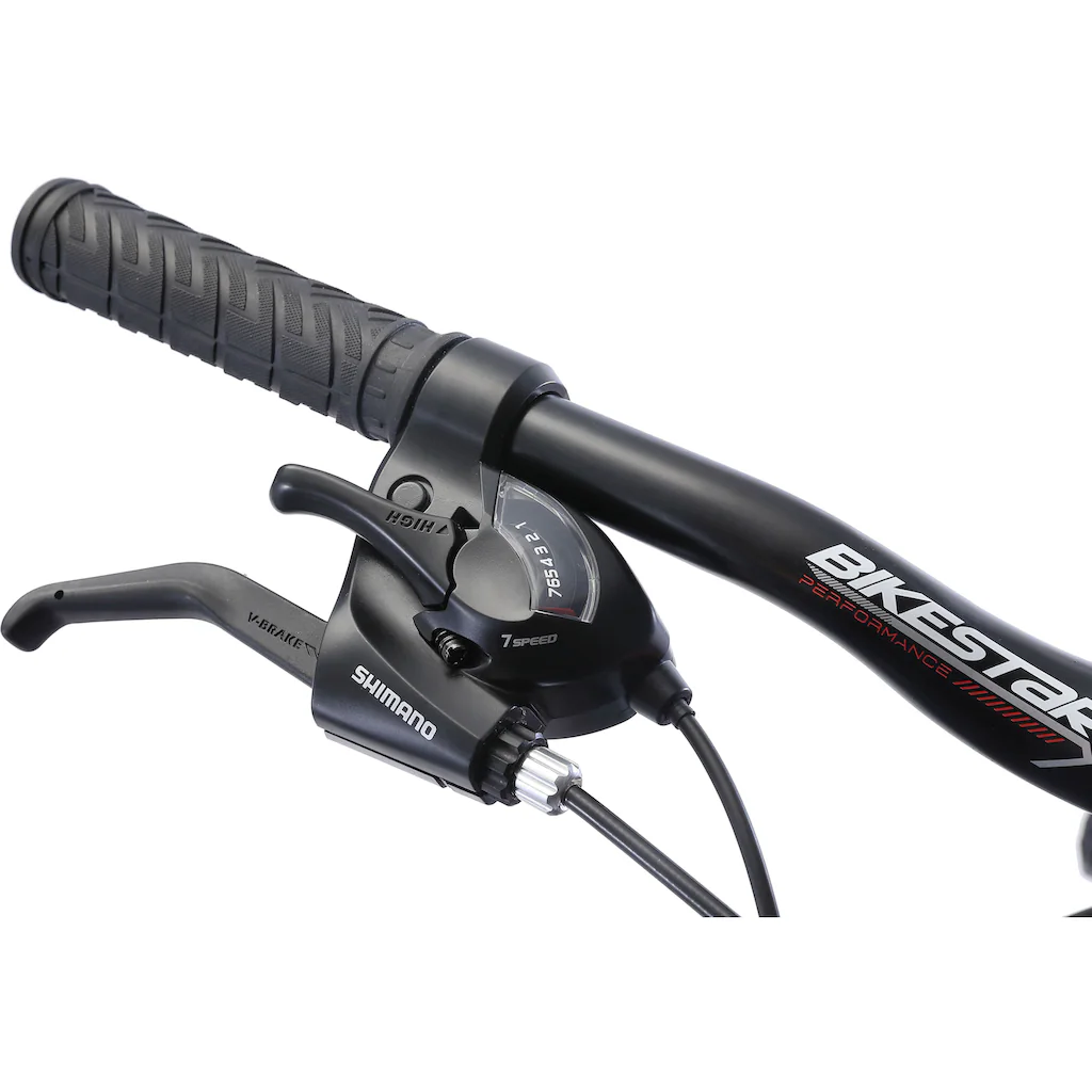 Bikestar Mountainbike 21 Gang Shimano RD-TY300 Schaltwerk Kettenschaltung für Damen und Herren Kettenschaltung auf Raten Nur noch ein Tag übrig