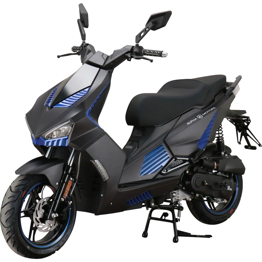 Alpha Motors Motorroller »SHARK« 50 cm³ 45 km/h Euro 5 3 PS mit integr. Alarmanlage Keyless-System und USB-Anschluss auf Rechnung Im Verkauf