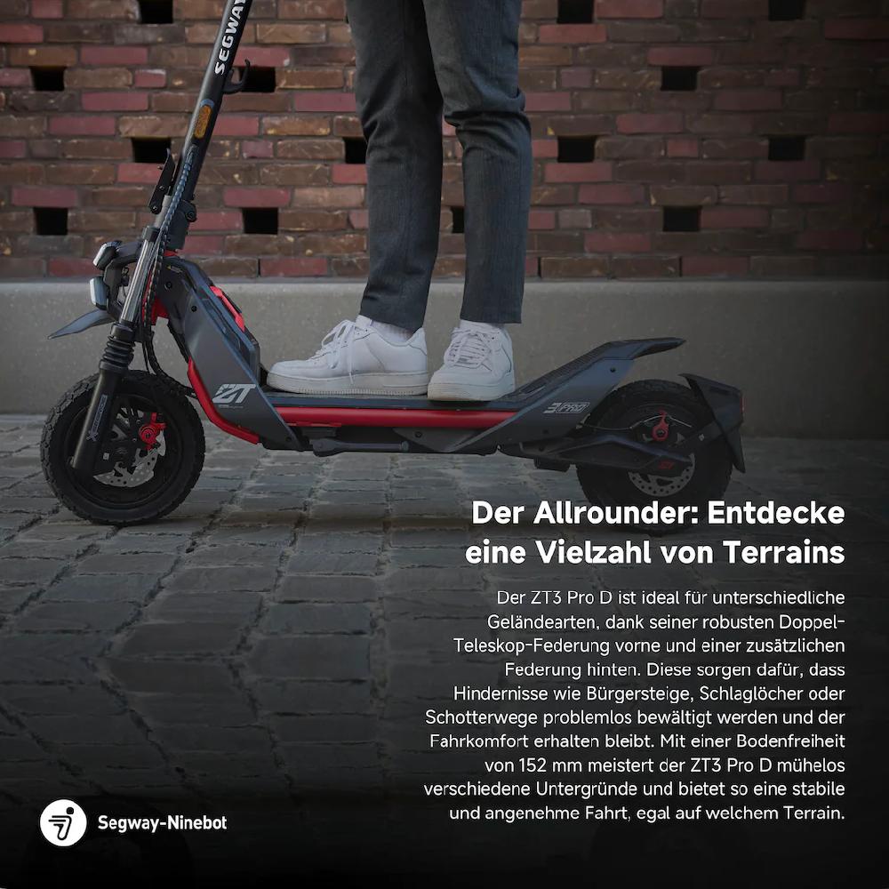 ninebot by Segway E-Scooter »Segway ZT3 Pro D« Electric Scooter mit Straßenzulassung bis zu 70 km Reichweite Schlussverkauf