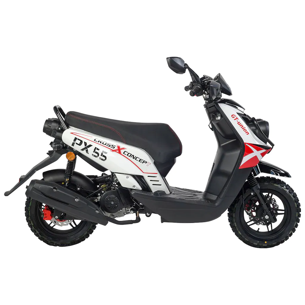 GT UNION Motorroller »PX55 Cross Conzept 45« 49 6 cm³ 45 km/h Euro 5 3 PS Luftgekühlter Motor auf Rechnung bestellen Kostenloser Versand