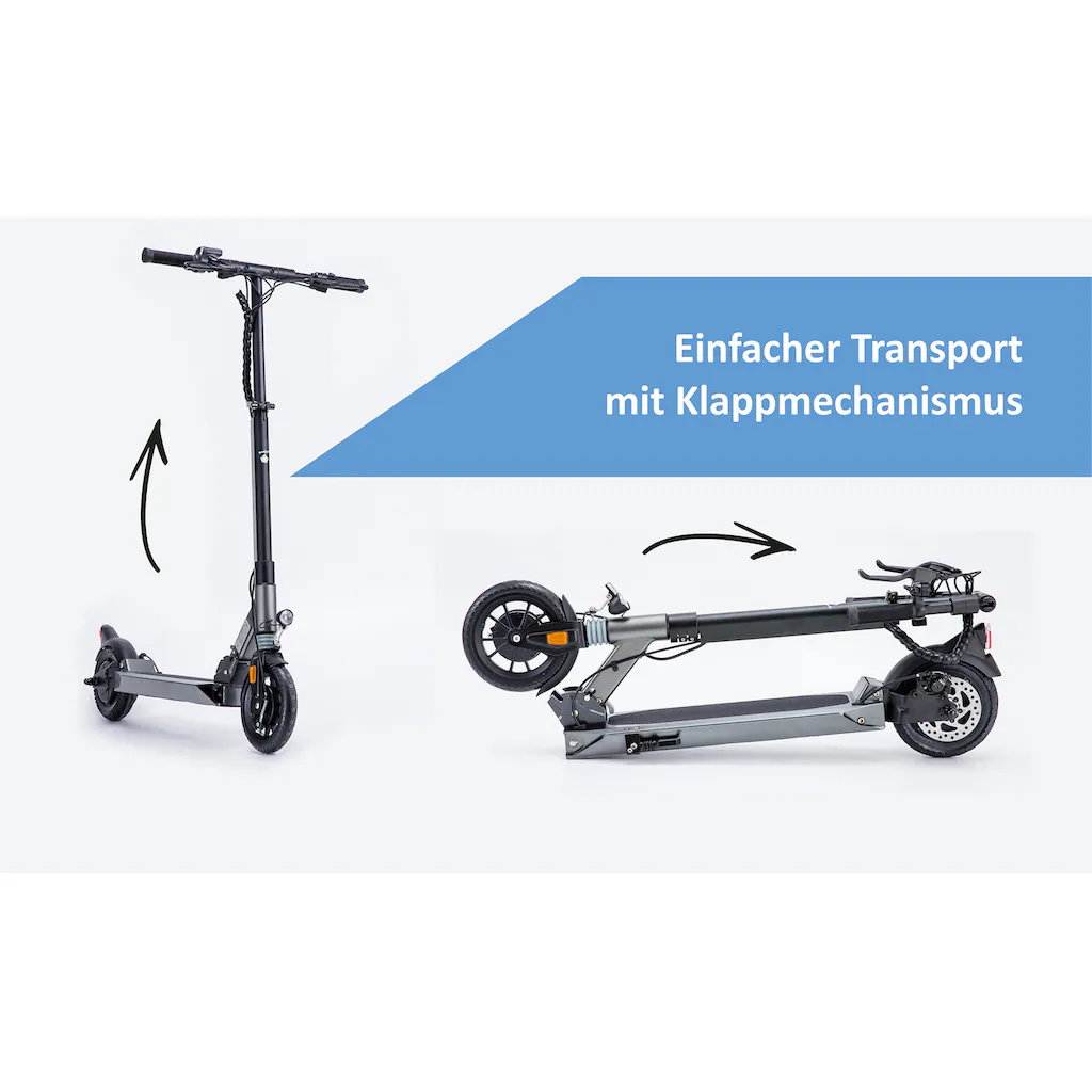 L.A. Sports E-Scooter »Speed Deluxe 7.8-350 ABE« 20 km/h 25 km mit Straßenzulassung bis zu 25 km Reichweite auf Rechnung online bestellen Sonderangebot