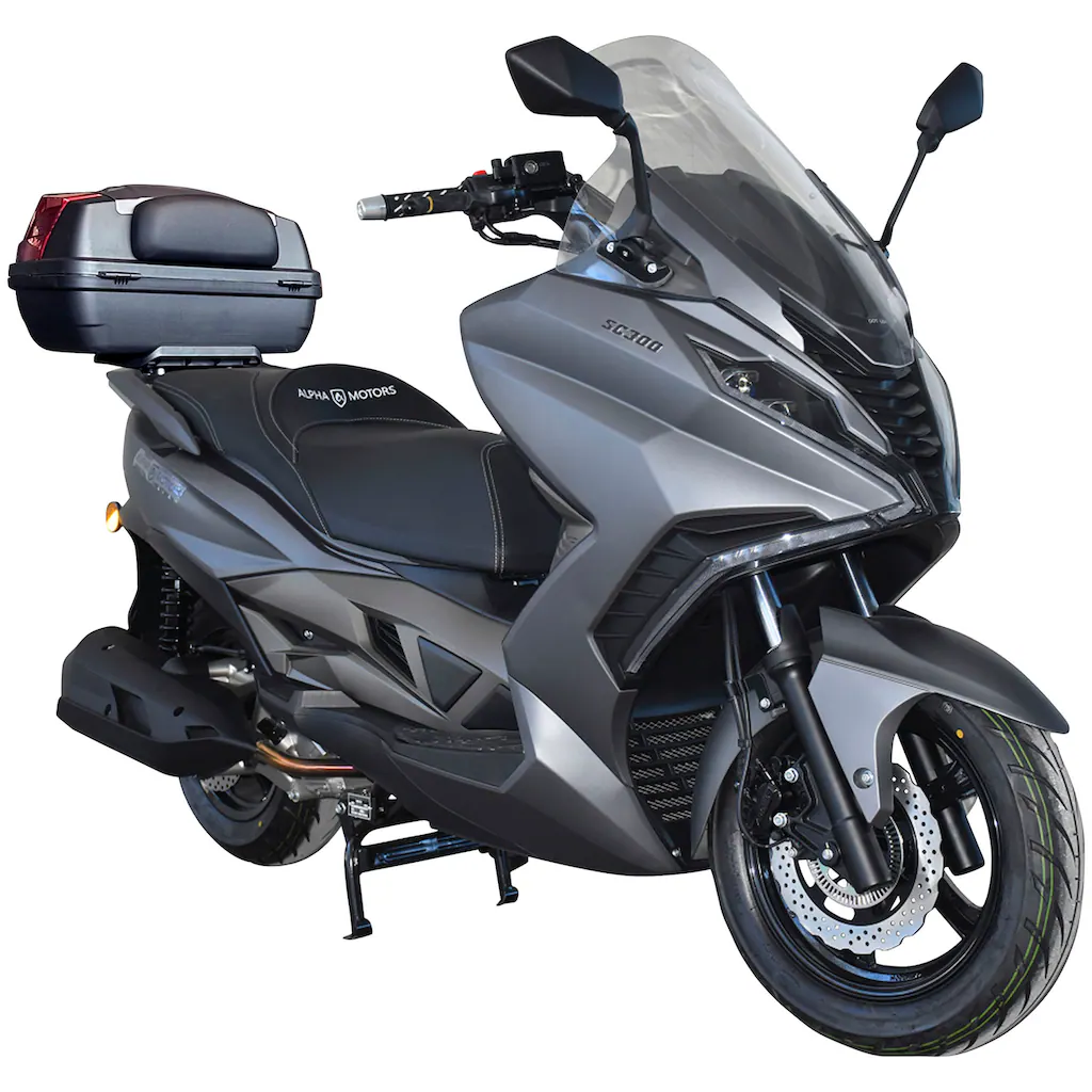 Alpha Motors Motorroller »Sport Cruiser 300« 276 cm³ 125 km/h Euro 5 23 79 PS (mit Topcase) mit integr. Alarmanlage Keyless-System USB-Anschluss und Windschild auf Rechnung online bestellen Rabatt