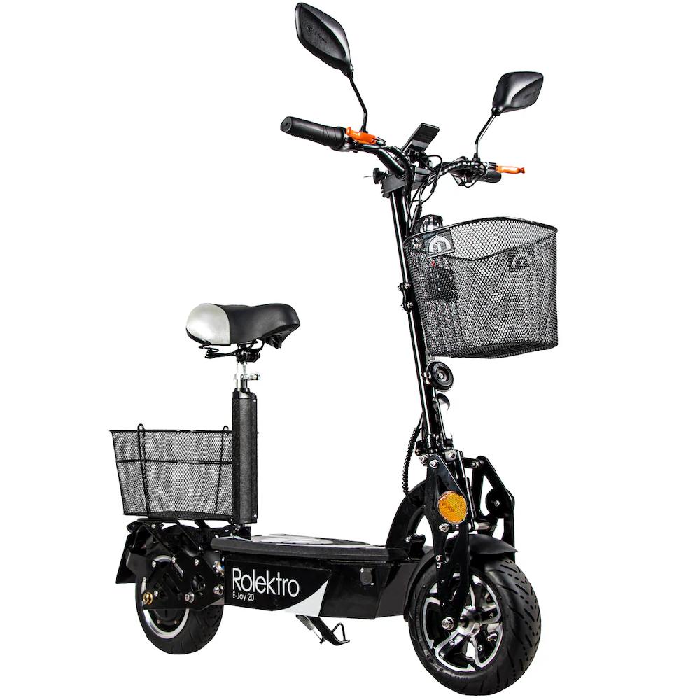 Rolektro E-Mofaroller »E-Joy 20 Schwarz 36V-12AH Blei-Gel Akku 500 Watt« bis zu 30 km Reichweite Osterangebot