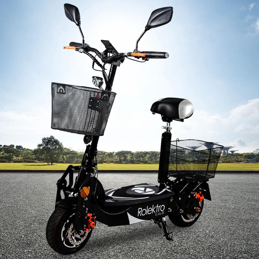 Rolektro E-Mofaroller »E-Joy 20 Schwarz 36V-12AH Blei-Gel Akku 500 Watt« bis zu 30 km Reichweite Osterangebot