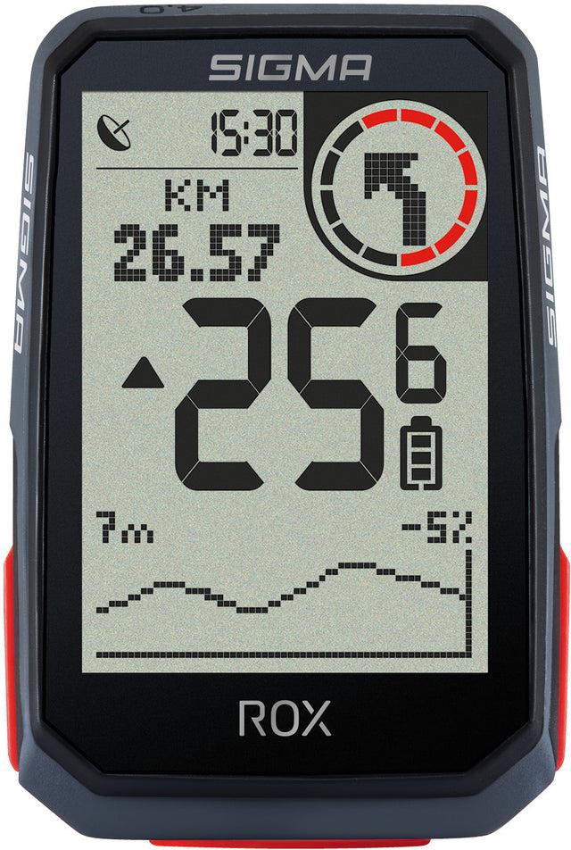 SIGMA Sigma ROX 4.0 Fahrradcomputer Set inkl. Vorbauhalterung + Pulsgurt sch | 2025