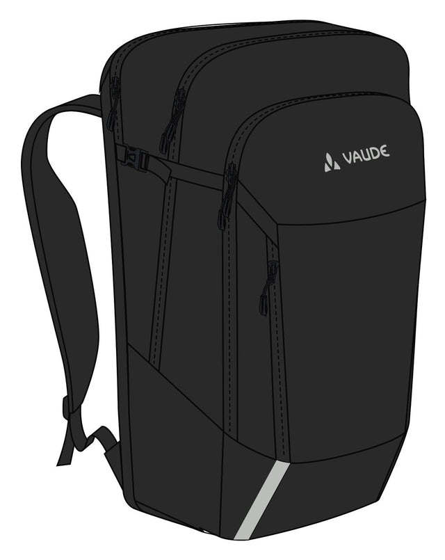 VAUDE VAUDE Cycle 28 II 2in1 Fahrradtasche und -rucksack schwarz &vert; 2025 Begrenztes Angebot