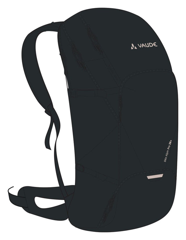 VAUDE VAUDE Bike Alpin Pro 28 + Rucksack schwarz &vert; 2025 Jubiläumsangebot