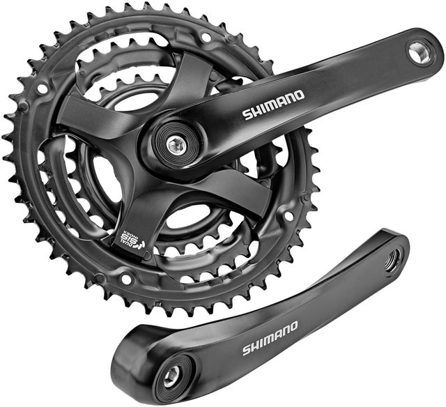 Shimano Shimano FC-TY501 Kurbelgarnitur 6/7/8-fach 48-38-28 Zähne schwarz &vert; 2025 Letzte 3 Tage