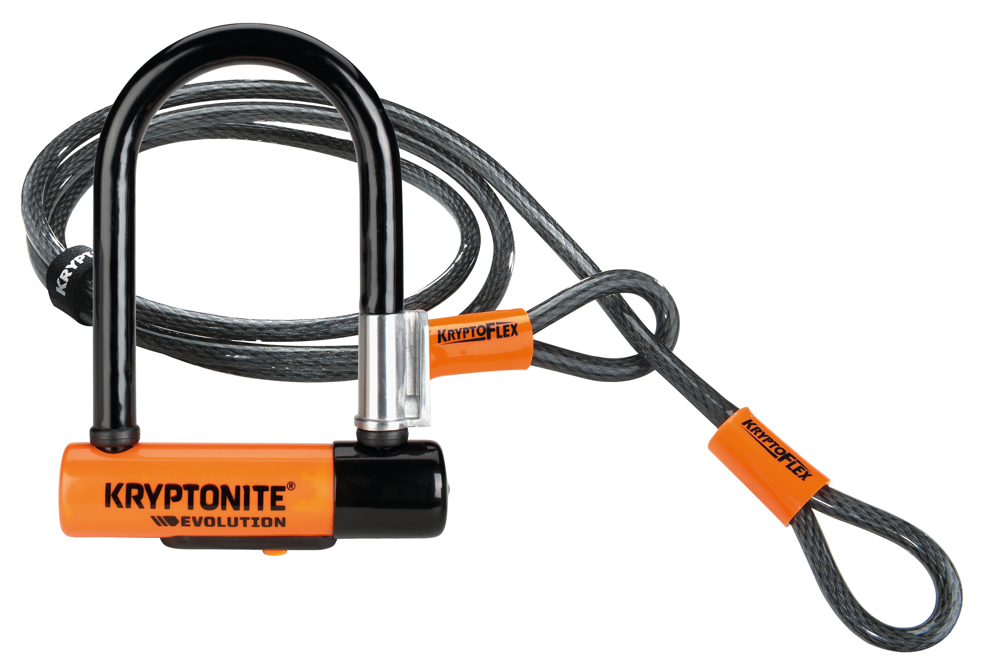 Kryptonite Kryptonite Evolution Mini-7 Bügelschloss + KryptoFlex™ | fahrrad.de