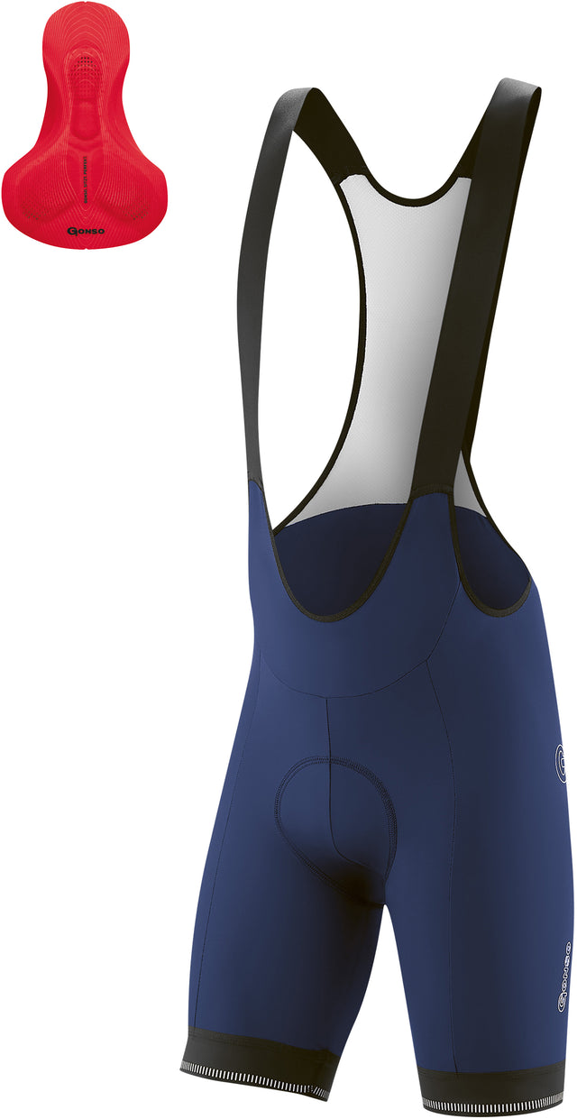 Gonso Gonso Sitivo Trägershorts mit Festem Sitzpolster Herren etheral blu/fi &vert; fahrrad.de Lagerräumung