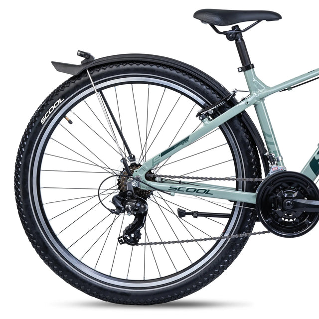 S'COOL S'COOL Junior Bikes troX evo 27 5 Zoll 21-Gang Pastel Green/ Dark Gree | fahrrad.de