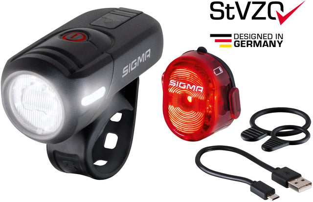 SIGMA Sigma Aura 45/Nugget II USB Beleuchtungsset &vert; fahrrad.de Begrenzt auf 3 Tage