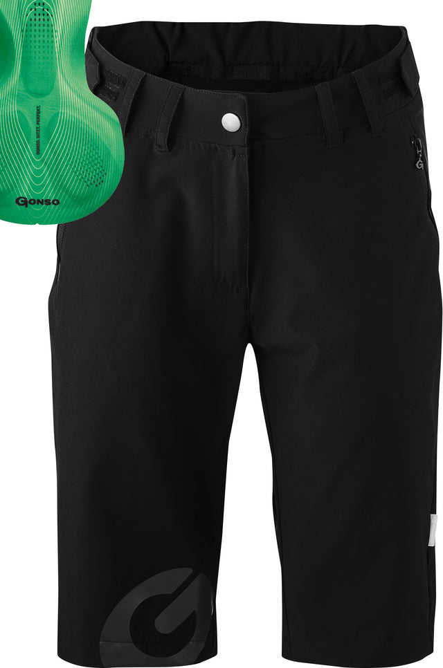 Gonso Gonso Sitivo Fahrradshorts mit Mittlerem Sitzpolster Damen schwarz &vert; fahrrad.de Nur noch ein Tag übrig