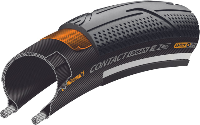 Continental Continental Contact Urban Drahtreifen 26x2.20" Reflex E-50 SafetyPro s &vert; fahrrad.de VIP-Rabatte