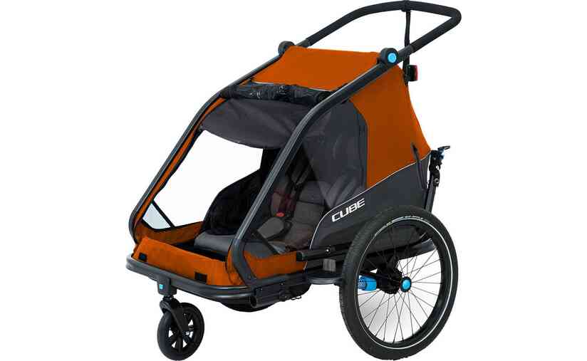 Cube Kinder Fahrradanhänger Double CMPT X Actionteam Nur für heute